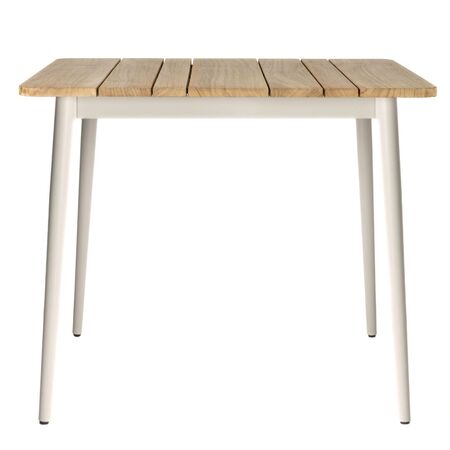 Vincent Sheppard Vincent Sheppard Max Dining Table Dünenweiss, Teakholz, L: 90 cm / B: 90 cm 