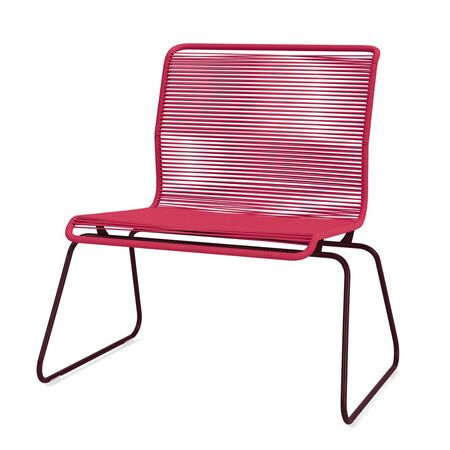 Montana Montana Panton One Lounge Sessel Polyurethan 610 Scarlett, Pulverbeschichtet 07 Black Red