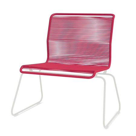 Montana Montana Panton One Lounge Sessel Polyurethan 610 Scarlett, Pulverbeschichtet 08 Silk Grey