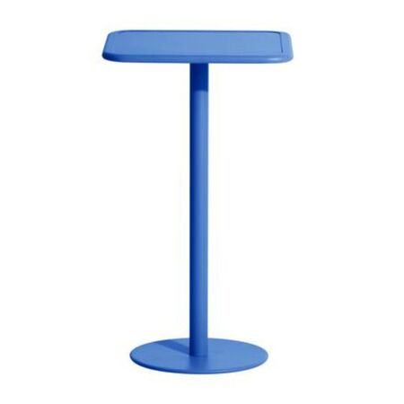 Petite Friture Hoher Quadratischer Tisch Week-end von Petite Friture Blue