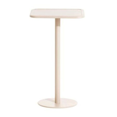 Petite Friture Hoher Quadratischer Tisch Week-end von Petite Friture Ivory