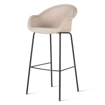 Vincent Sheppard Vincent Sheppard Edgard Bar Stool Teak Alte Spitze, Stahl A