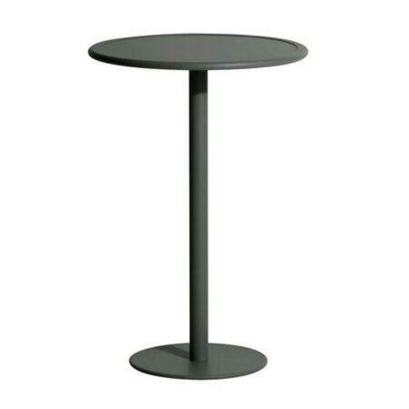 Petite Friture Hoher Runder Tisch Week-end von Petite Friture Glass green 