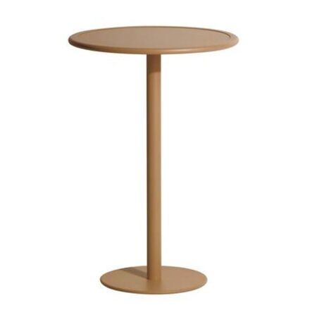 Petite Friture Hoher Runder Tisch Week-end von Petite Friture Gold