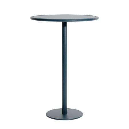 Petite Friture Hoher Runder Tisch Week-end von Petite Friture Grey Blue