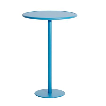 Petite Friture Hoher Runder Tisch Week-end von Petite Friture Sky blue