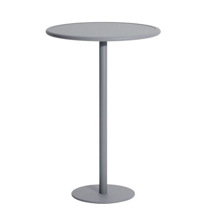 Petite Friture Hoher Runder Tisch Week-end von Petite Friture Stone grey