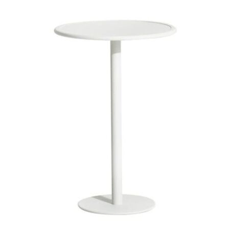 Petite Friture Hoher Runder Tisch Week-end von Petite Friture White