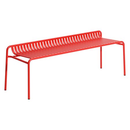 Petite Friture Gartenbank ohne Rückenlehne Week-end von Petite Friture Red
