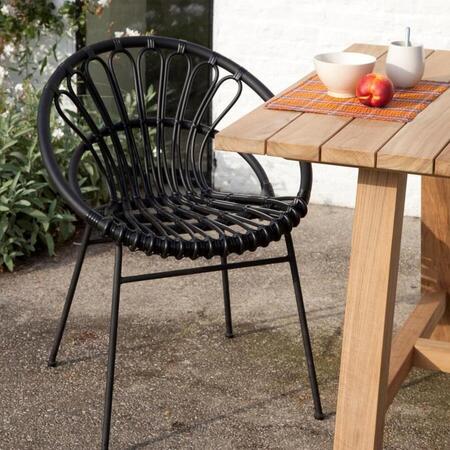 Vincent Sheppard Roxanne Dining Chair von Vincent Sheppard Schwarz, Stahl