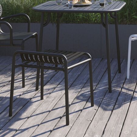 Petite Friture Stool Week-end von Petite Friture  Black-2