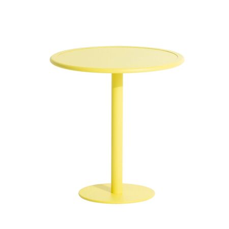 Petite Friture Esstisch Rund Week-end von Petite Friture  Yellow