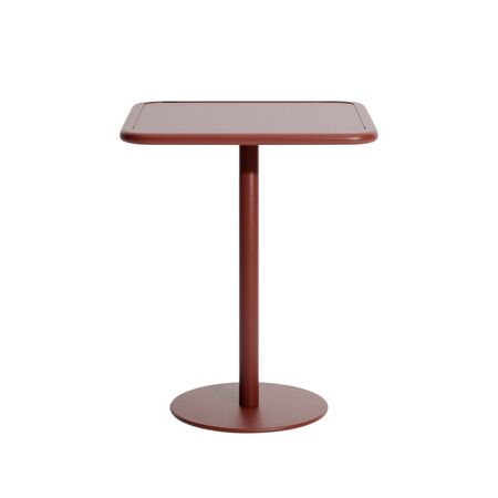 Petite Friture Esstisch Quadratisch Week-end von Petite Friture Brown red