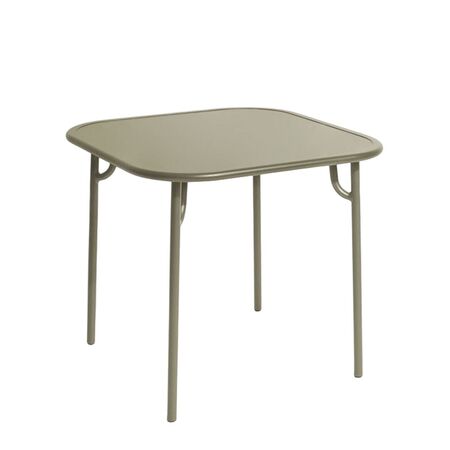 Petite Friture Quadratischer Tisch Einfach Week-End von Petite Friture  Jade Green 