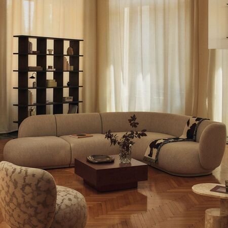 Corner Sofa Rico Soft Bouclé - Natural von Ferm Living