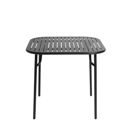 Petite Friture Quadratischer Lamellentisch Week-End von Petite Friture Black