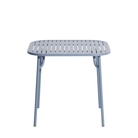 Petite Friture Quadratischer Lamellentisch Week-End von Petite Friture Pigeon Blue