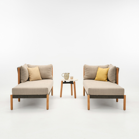 Vincent Sheppard Vincent Sheppard LENTO MODULAR CHAISE LONGUE - Loungesofa Anthrazit