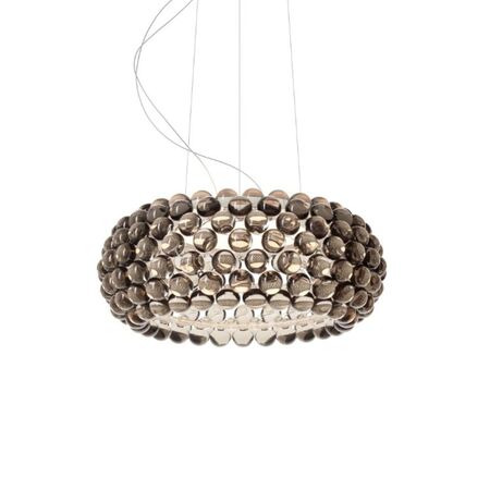 Foscarini Pendelleuchte Caboche Plus von Foscarini Bluetooth - Casambi App, Grau, Mittel