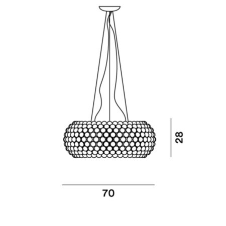 Foscarini Pendelleuchte Caboche Plus von Foscarini Bluetooth - Casambi App, Transparent, Gross-1