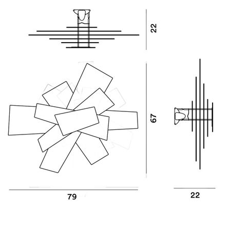 Foscarini Deckenleuchte Big Bang von Foscarini Weiss-1