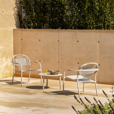 Vincent Sheppard Vincent Sheppard CLEO LOUNGE CHAIR - Loungestuhl Dünenweiss - Nebelpunkte