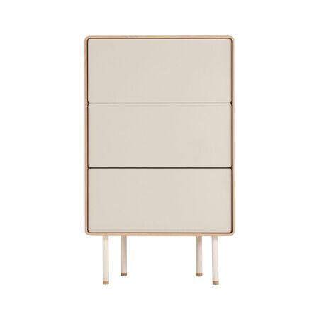Gazzda Kommode Fina von Gazzda Oiled Oak - White Oil, Mushroom 