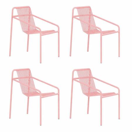 Objekte unserer Tage Ivy Outdoor Dining Chair Soft Pink
