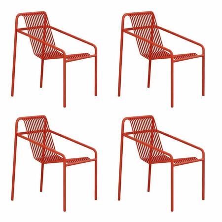 Objekte unserer Tage Ivy Outdoor Dining Chair Sienna Rot
