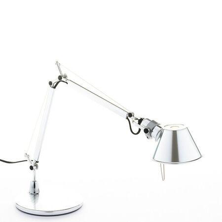 Artemide Tischleuchte Tolomeo Micro mit Fuß von Artemide Aluminium hochglanzpoliert
