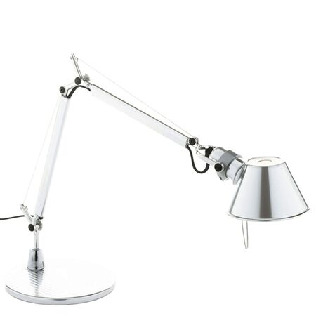 Artemide Tischleuchte Tolomeo Micro mit Fuß von Artemide Aluminium hochglanzpoliert