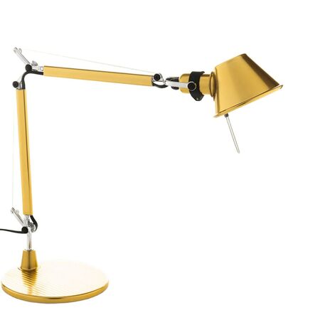 Artemide Tischleuchte Tolomeo Micro mit Fuß von Artemide Gold