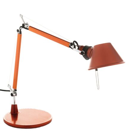 Artemide Tischleuchte Tolomeo Micro mit Fuß von Artemide Orange