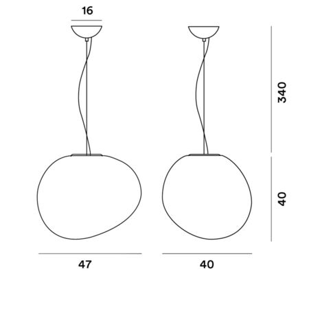 Foscarini Pendelleuchte Gregg LED dimmbar von Foscarini Grande-1
