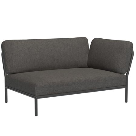 Houe Level Corner von Houe Dark Grey 51, Dunkelgrau 98 - Sunbrella Basic, Armlehne rechts