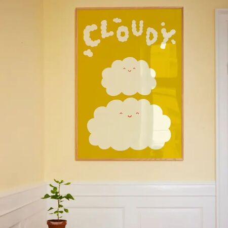 Gemälde Cloudy von Paper Collective