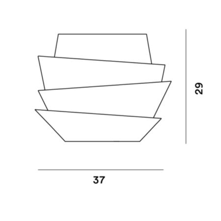 Foscarini Wandleuchte Le Soleil von Foscarini Weiss-1