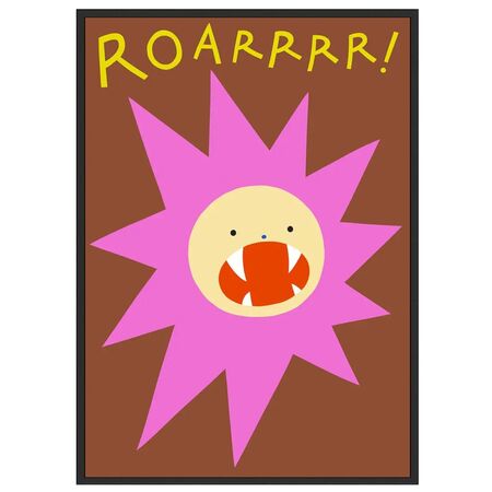 Gemälde Roar von Paper Collective