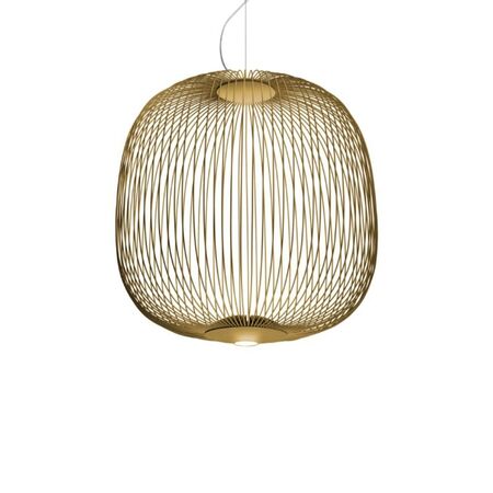Foscarini  Pendelleuchte Spokes 2 von Foscarini Bluetooth - Casambi App, Gold, Mittel
