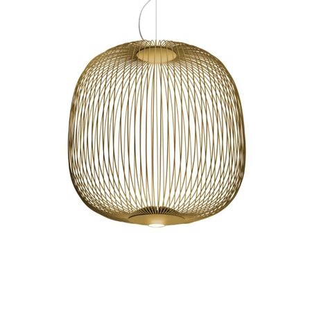 Foscarini  Pendelleuchte Spokes 2 von Foscarini Bluetooth - Casambi App, Gold, Gross