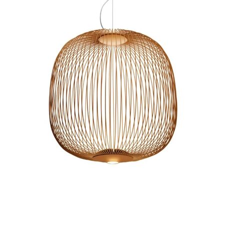 Foscarini  Pendelleuchte Spokes 2 von Foscarini Bluetooth - Casambi App, Kupfer, Gross