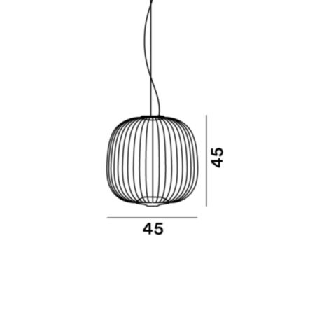 Foscarini  Pendelleuchte Spokes 2 von Foscarini Bluetooth - Casambi App, Graphit, Basic-1