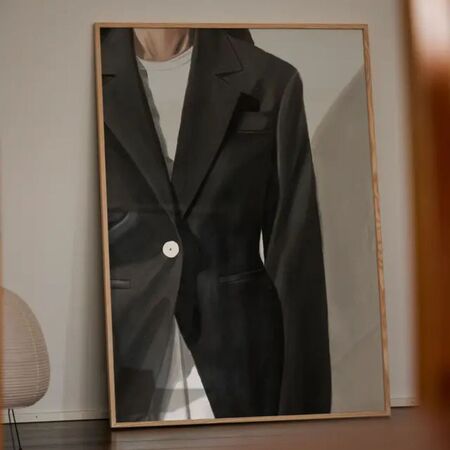 Gemälde Black Suit von Paper Collective