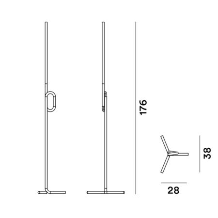Foscarini Stehleuchte Tobia von Foscarin