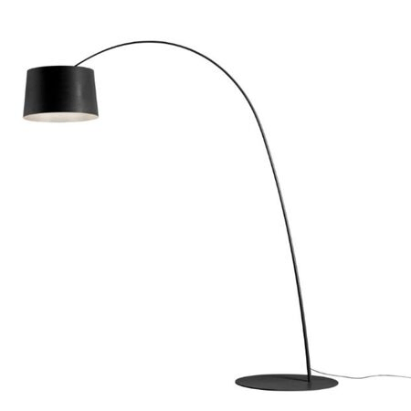 Foscarini Stehleuchte Twiggy LED von Foscarini Bluetooth - Casambi App, Schwarz
