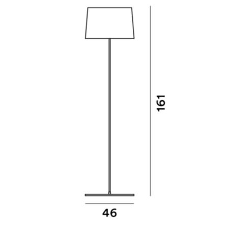 Foscarini Stehleuchte Twiggy Lettura Dimmer von Foscarini