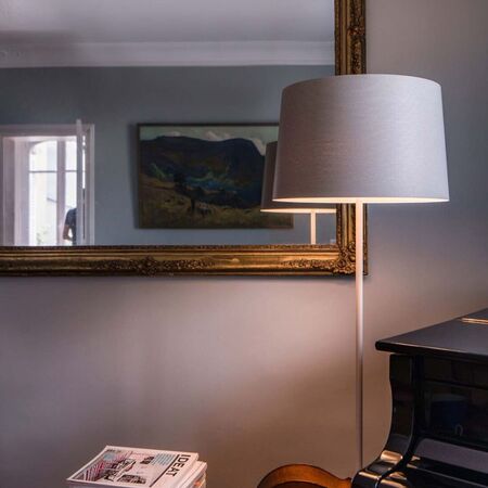 Foscarini Stehleuchte Twiggy Lettura Dimmer von Foscarini Weiss-1