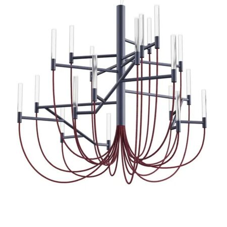 Foscarini Pendelleuchte Allumette von Foscarini Anthrazitgrau, L