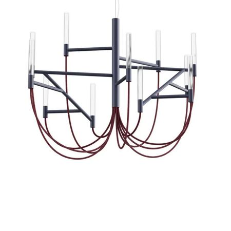 Foscarini Pendelleuchte Allumette von Foscarini Anthrazitgrau, M