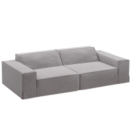 Micadoni MICADONI JODIE 3 Sitzer Sofa Lins - Warm grey